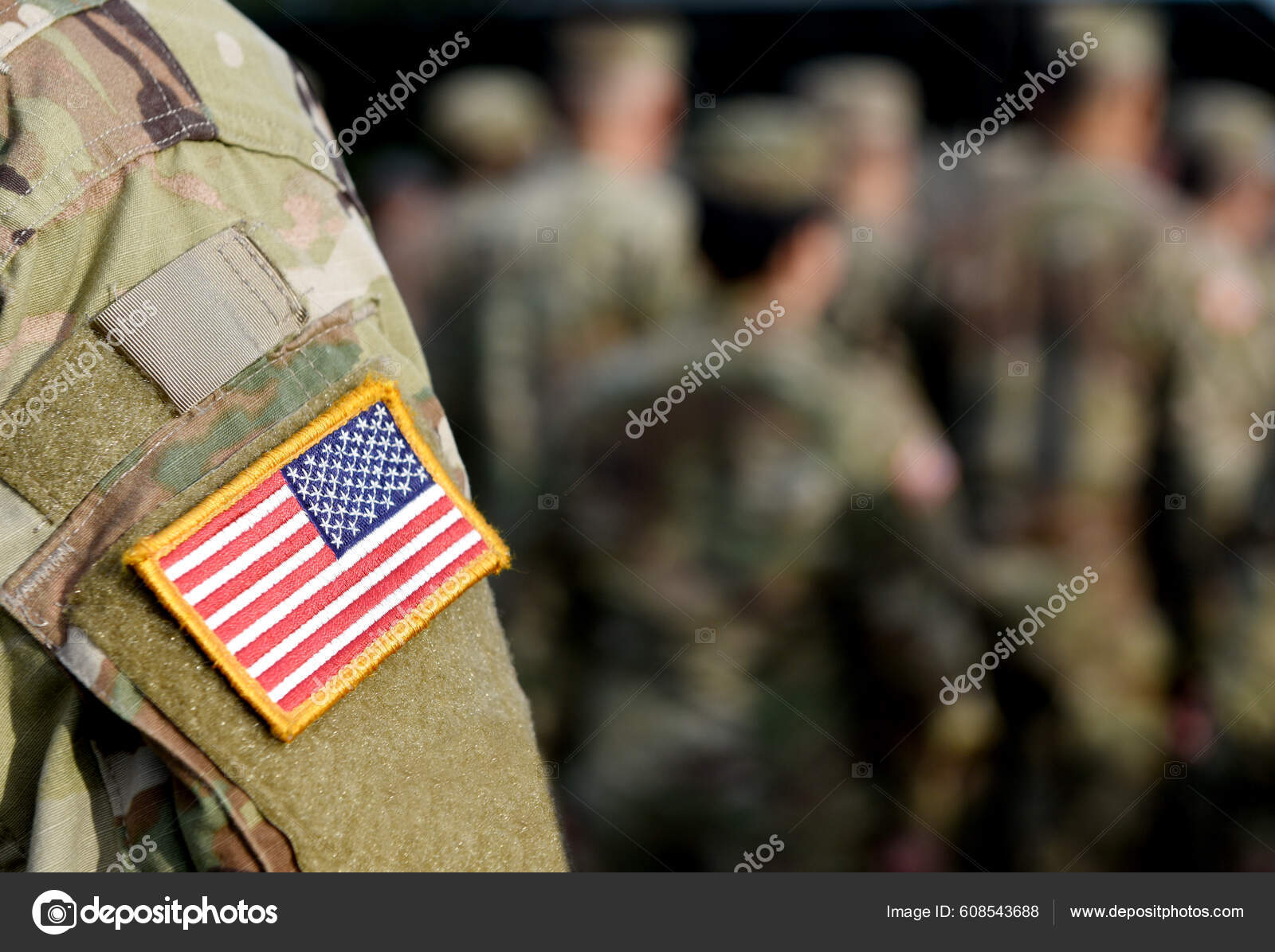 Veterans Day Soldiers Army Usa Patch Flag Military Uniform United Stock  Photo by ©Bumble-Dee 608543688